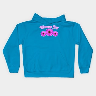 Choose Joy Floral Design Kids Hoodie